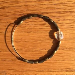 Alex and Ani gold bead bracelet